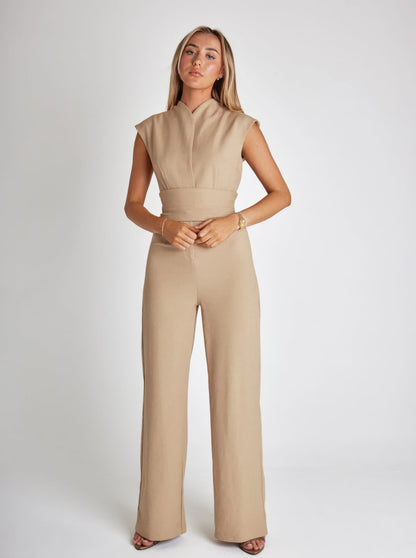 Zaya | JUMPSUIT - Luxe Nova Khaki / S Luxe Nova jumpsuit