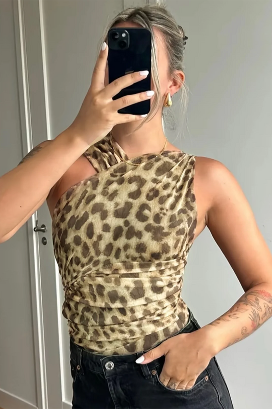 Jamine | Leopard Bodysuit - Luxe Nova S Luxe Nova Blouses & Shirts