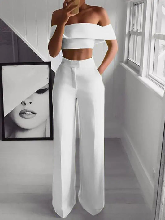 Wendy | Cropped Top + Lange Broek Set - Luxe Nova Luxe Nova sets