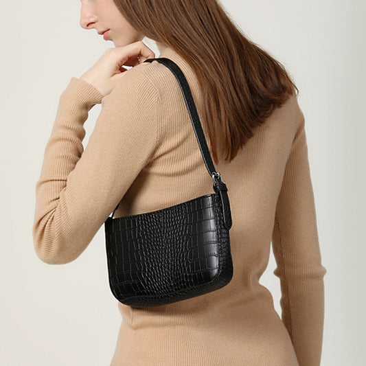 Jessica | Vintage krokodil Crossbody tas