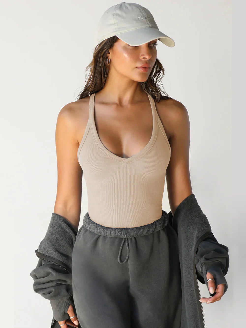 Amara | Halter Top - Luxe Nova Beige / S Luxe Nova Blouses & Shirts