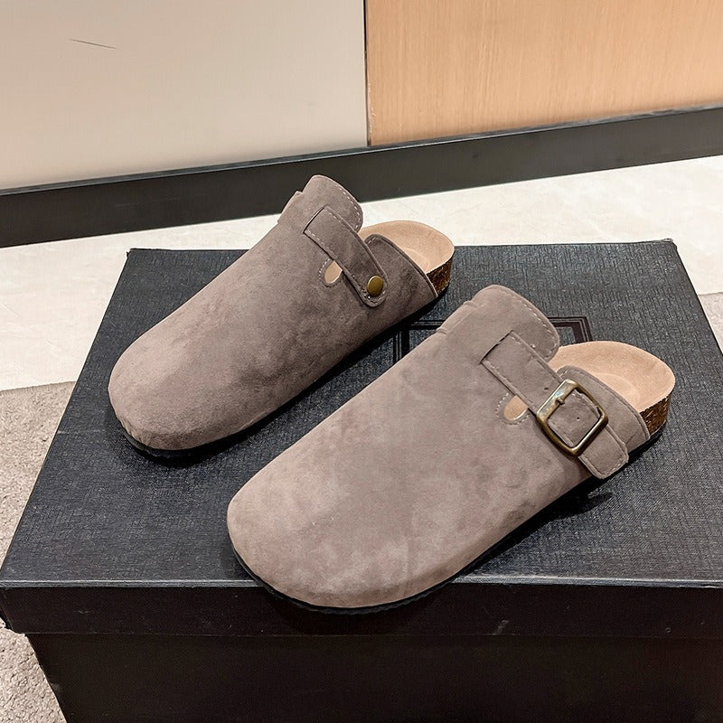 Britt | Boston Clogs - Luxe Nova Taupe / 35 Luxe Nova Schoenen