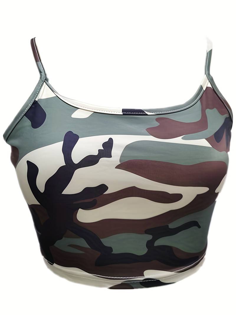 Bridget | Camouflage Crop Top - Luxe Nova Luxe Nova T-shirt