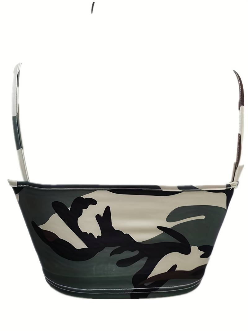 Bridget | Camouflage Crop Top - Luxe Nova Luxe Nova T-shirt