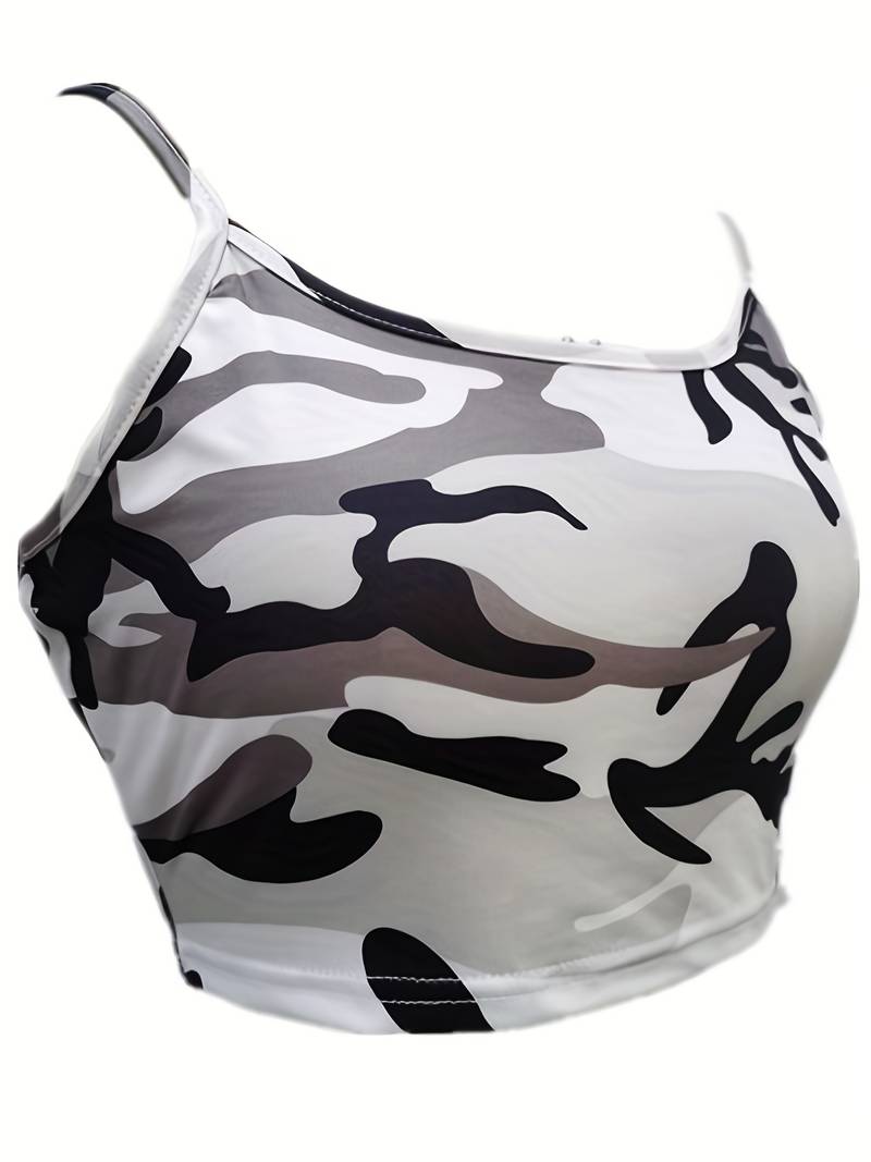 Bridget | Camouflage Crop Top - Luxe Nova Luxe Nova T-shirt